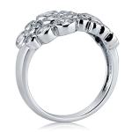 BERRICLE Sterling Silver Bubble CZ Fashion Ring