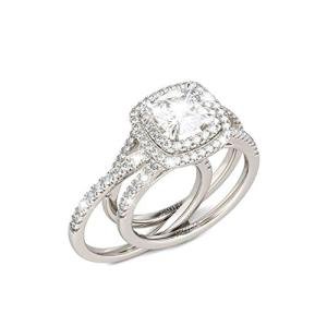 Jeulia Classic 925 Sterling Silver Ring Set