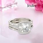 Jeulia Classic 925 Sterling Silver Ring Set