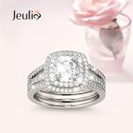 Jeulia Classic 925 Sterling Silver Ring Set