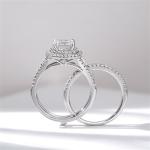 Jeulia Classic 925 Sterling Silver Ring Set