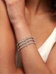 Simple 925 Sterling Silver Open Bangle Bracelet