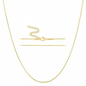 24k Gold Snake Chain Necklace for All