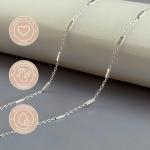 Sterling Silver Satellite Chain Choker Necklace