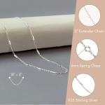 Sterling Silver Satellite Chain Choker Necklace