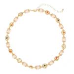 Elegant Gold Pearl Choker Necklace for Women