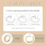 14K Gold Hypoallergenic Hoop Earrings for Women