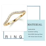 Moissanite Stackable Rings in 14K Rose Gold