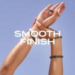 Men's Black Metallic Silicone Wedding Ring, Size 14