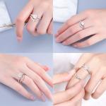 Moissanite Wedding Band for Women in White Gold