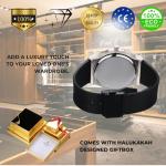 Moissanite Diamond Gold Watch for Men, Waterproof