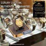 Moissanite Diamond Gold Watch for Men, Waterproof