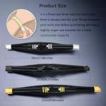 Men's Black Braided Leather Cross Bracelet