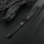 Men's Black Braided Leather Cross Bracelet