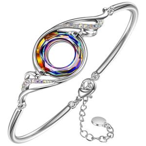 Kate Lynn Phoenix Crystal Bangle Bracelet for Women