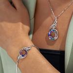 Kate Lynn Phoenix Crystal Bangle Bracelet for Women