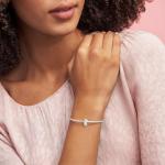 PANDORA White Daisy Flower Charm for Bracelets