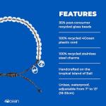 Shark-Themed Beaded Bracelet for Ocean Lovers