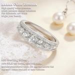 Eternity Ring Women's 925 Silver Wedding Band