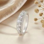 Eternity Ring Women's 925 Silver Wedding Band