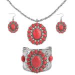 Turquoise Howlite Boho Jewelry Set for Women