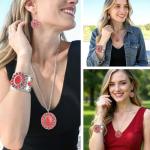 Turquoise Howlite Boho Jewelry Set for Women