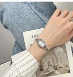 Women's Vintage Gold Oval Bracelet Watch