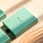 Delicate Silver Leaf Necklace with Zirconia Pendant