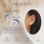 Celtic Non-Piercing Sterling Silver Ear Cuffs
