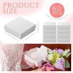 60 Pcs White Jewelry Gift Boxes, 3.5 Inch