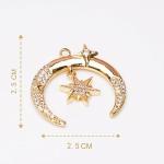 Elegant Gold Layered Necklaces with Sun and Moon Pendant