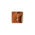 Trendy Gold Pearl Hoop Earrings for Women