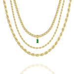 Dainty 18K Gold Plated Layering Necklaces Set