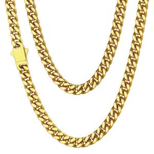 Men's 20" Gold Cuban Link Chain Necklace