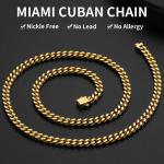 Men's 20" Gold Cuban Link Chain Necklace