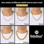 Men's 20" Gold Cuban Link Chain Necklace