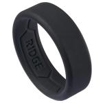 Men's Silicone Wedding Band with Beveled Edge