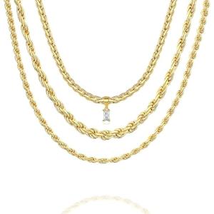 Dainty Gold Plated Layering Necklaces for Women