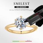 Stunning 2ct Moissanite Promise Ring for Women
