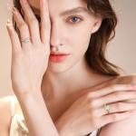 Stunning 2ct Moissanite Promise Ring for Women