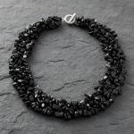 Bold Black Onyx Chunky Multi-Strand Statement Necklace