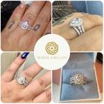 Elegant Sterling Silver Bridal Ring Set for Women