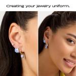 Mini Abby Sphere Hoop Earrings - 14K Gold & Silver