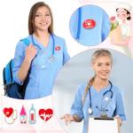 100 Pcs Nurse Enamel Pins - Heart & Stethoscope