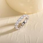 Cubic Zirconia Stackable Eternity Band Ring Size 7