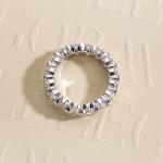 Cubic Zirconia Stackable Eternity Band Ring Size 7