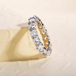 Cubic Zirconia Stackable Eternity Band Ring Size 7