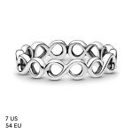 Pandora Sterling Silver Infinity Band Ring - Size 7