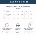 Sterling Silver Three Stone Engagement Ring for Women