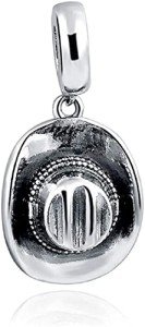 Cowboy Hat Dangle Charm Bead for Bracelets